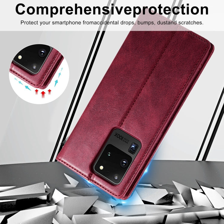 For Samsung Galaxy S20 Ultra LC.IMEEKE RFID Anti-theft Leather Phone Case