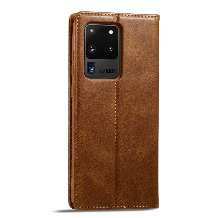 For Samsung Galaxy S20 Ultra LC.IMEEKE RFID Anti-theft Leather Phone Case