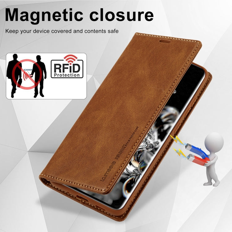 For Samsung Galaxy S20 Ultra LC.IMEEKE RFID Anti-theft Leather Phone Case