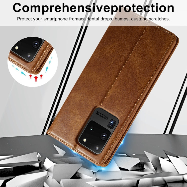 For Samsung Galaxy S20 Ultra LC.IMEEKE RFID Anti-theft Leather Phone Case