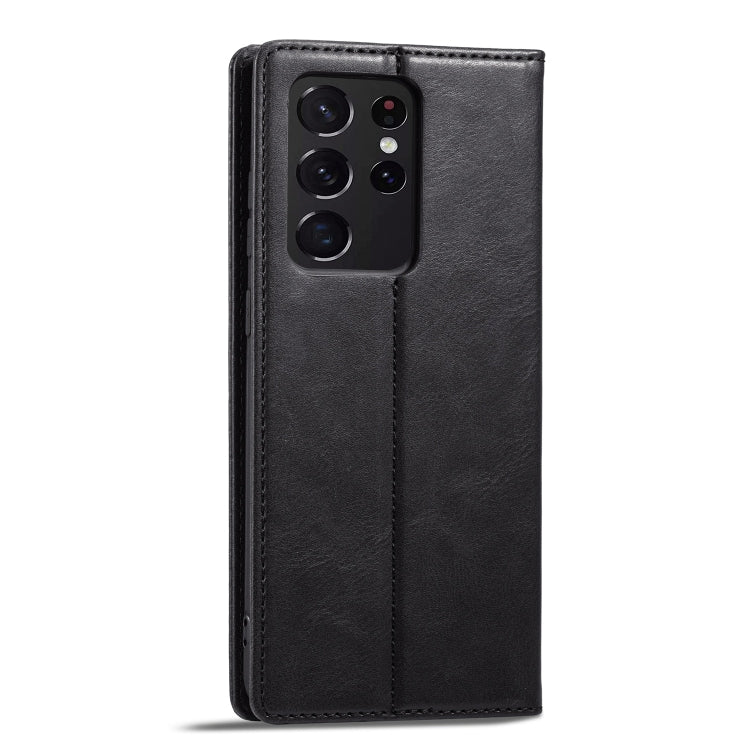 For Samsung Galaxy S21 Ultra 5G LC.IMEEKE RFID Anti-theft Leather Phone Case