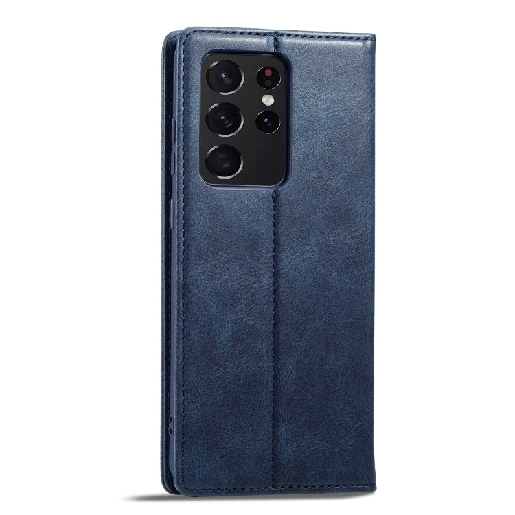 For Samsung Galaxy S21 Ultra 5G LC.IMEEKE RFID Anti-theft Leather Phone Case