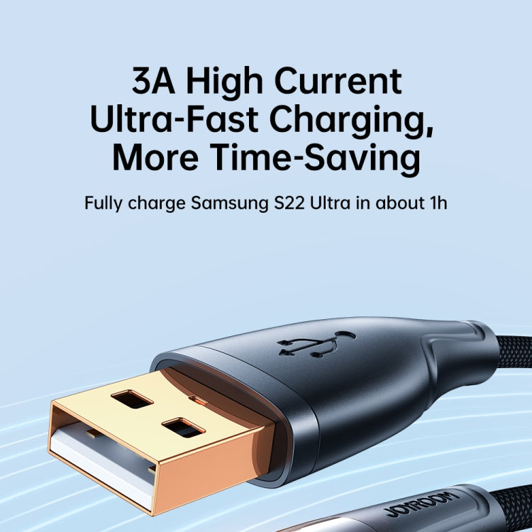 JOYROOM S-UC027A3 3A USB to USB-C/Type-C Intelligent Power-Off Fast Charging Data Cable, Length:1.2m