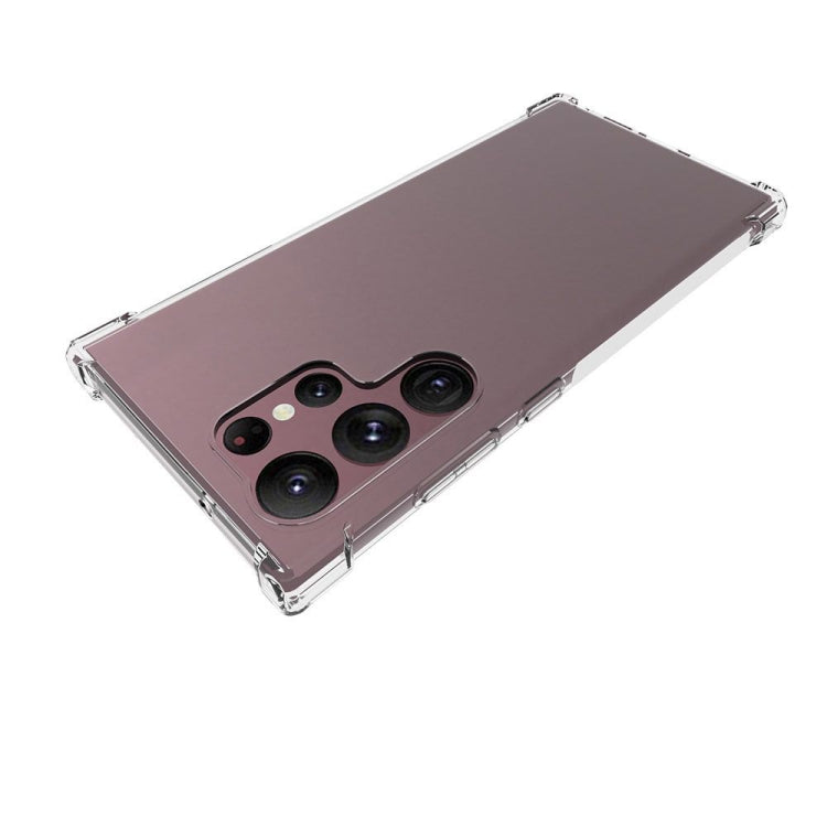 For Samsung Galaxy S23 Ultra 5G Shockproof Non-slip Thickening TPU Phone Case(Transparent)