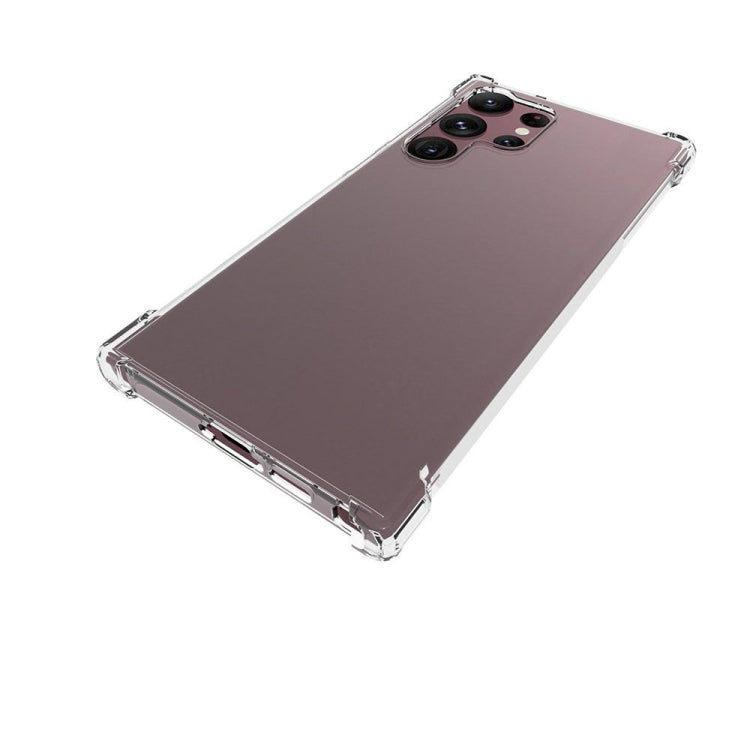 For Samsung Galaxy S23 Ultra 5G Shockproof Non-slip Thickening TPU Phone Case(Transparent)