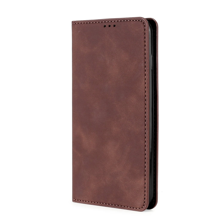 For vivo Y52t Skin Feel Magnetic Flip Leather Phone Case