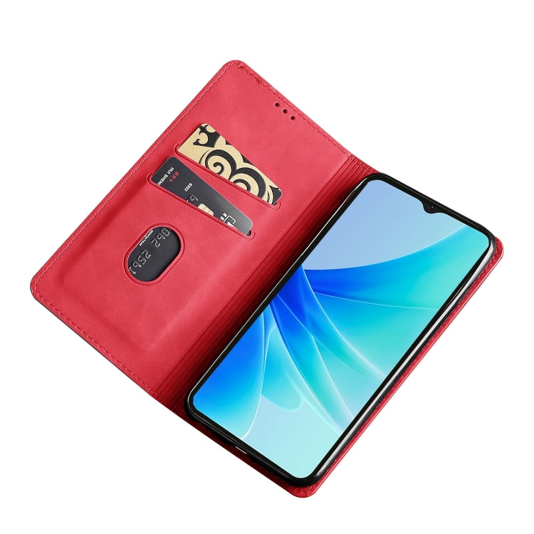 For vivo Y52t Skin Feel Magnetic Flip Leather Phone Case