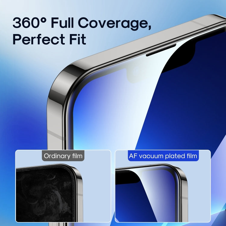 For iPhone 14 JOYROOM JR-H01 2.5D Screen Printing Full Screen Black Edge Tempered Glass Film