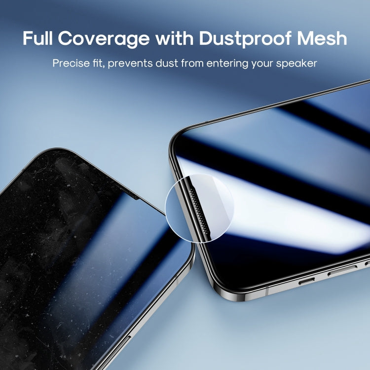 For iPhone 14 Pro JOYROOM JR-H02 2.5D Screen Printing Full Screen Black Edge Tempered Glass Film