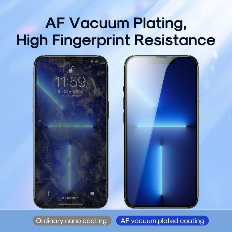 For iPhone 14 Plus JOYROOM JR-H03 2.5D Screen Printing Full Screen Black Edge Tempered Glass Film