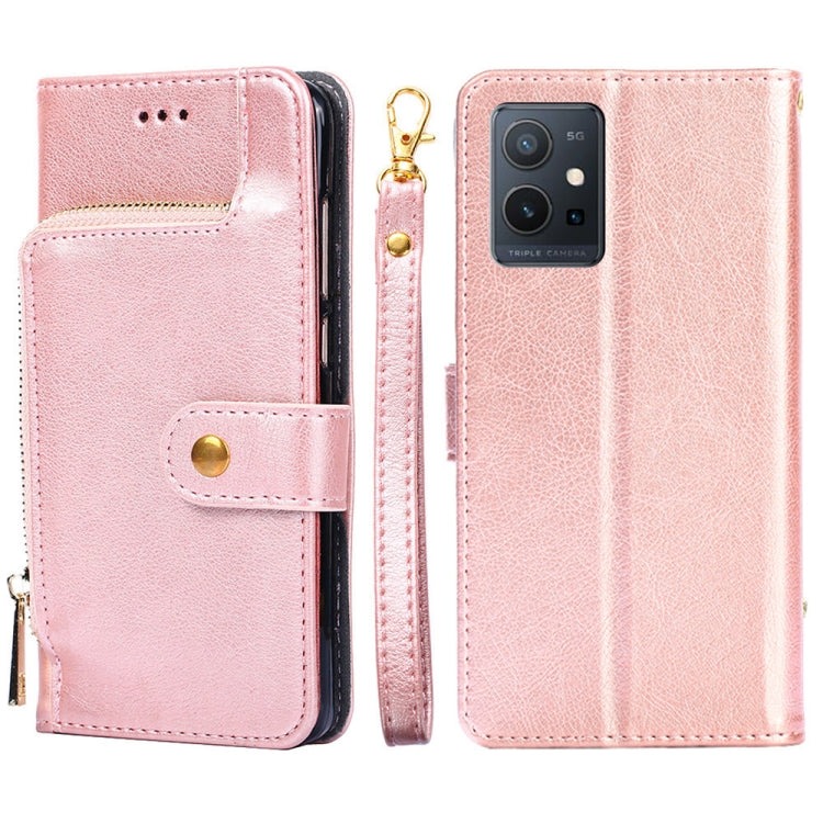 For vivo Y52t Zipper Bag Flip Leather Phone Case