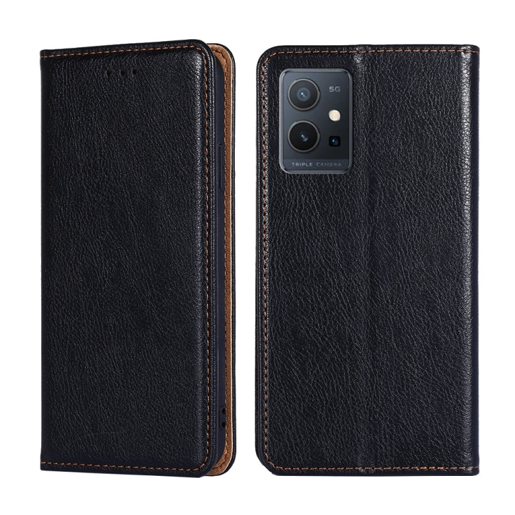 For vivo Y52t Gloss Oil Solid Color Magnetic Leather Phone Case