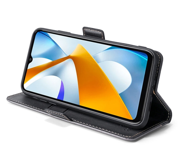 For OPPO K10 5G Global Contrast Color Side Buckle Leather Phone Case