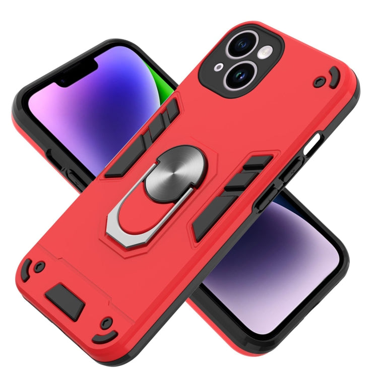 For iPhone 14 2 in 1 Armour Series PC + TPU Protective Phone Case