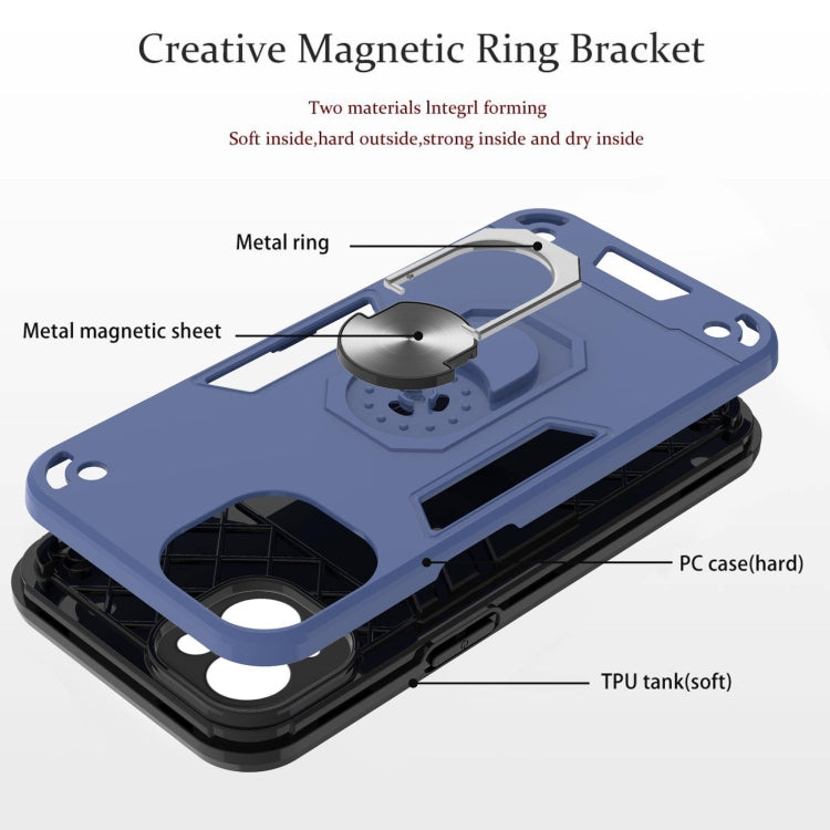 For iPhone 14 2 in 1 Armour Series PC + TPU Protective Phone Case