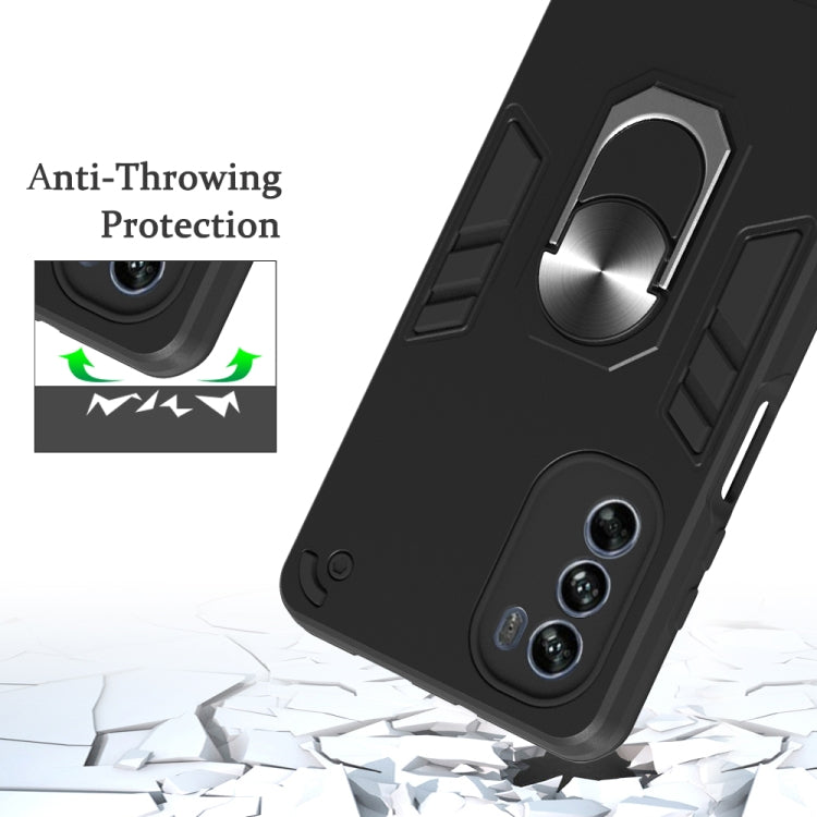 For Motorola Moto G62 5G 2 in 1 Armour Series PC + TPU Protective Phone Case