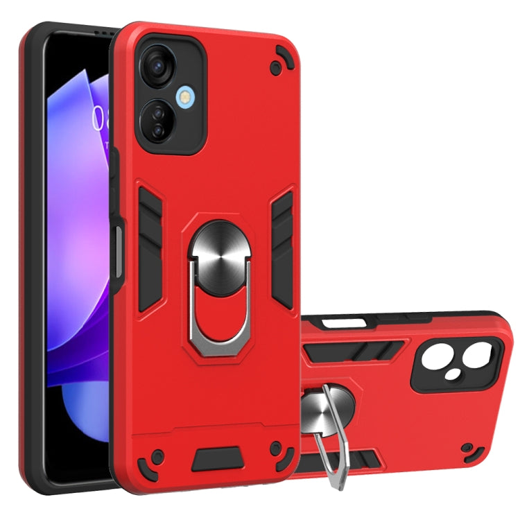 For Tecno Spark 9T Global/KH6 2 in 1 Armour Series PC + TPU Protective Phone Case