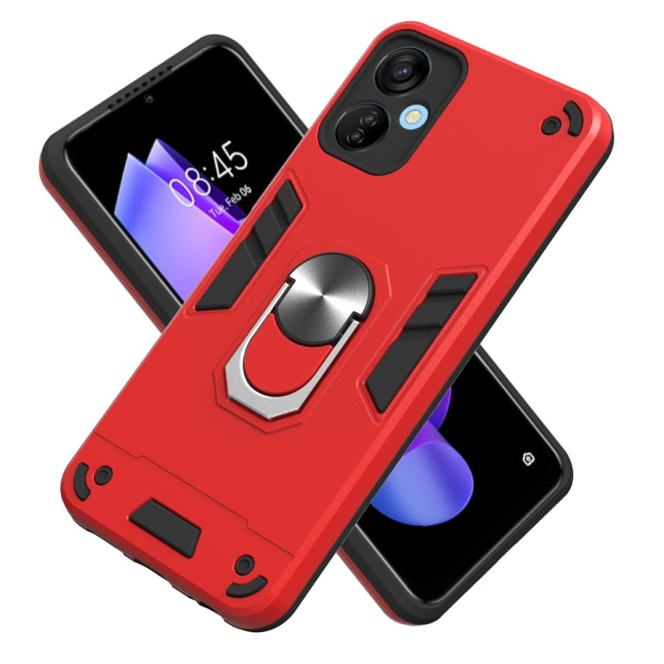 For Tecno Spark 9T Global/KH6 2 in 1 Armour Series PC + TPU Protective Phone Case