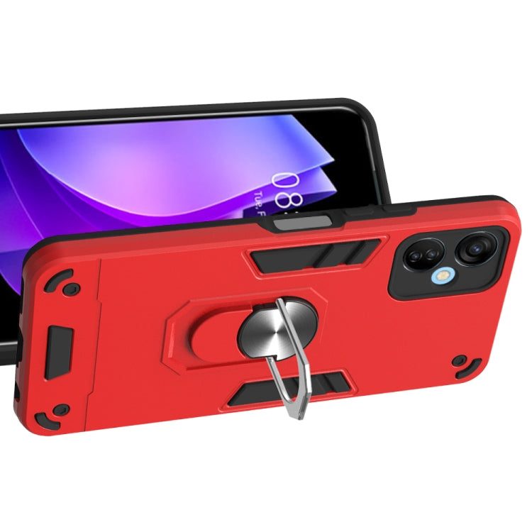 For Tecno Spark 9T Global/KH6 2 in 1 Armour Series PC + TPU Protective Phone Case