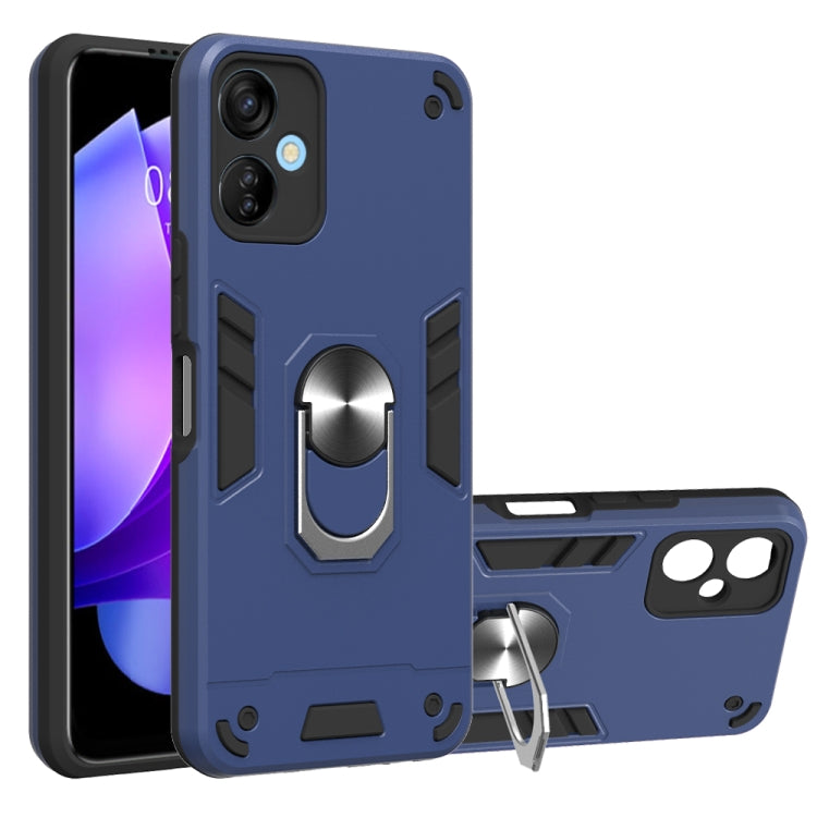 For Tecno Spark 9T Global/KH6 2 in 1 Armour Series PC + TPU Protective Phone Case