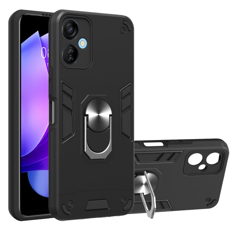 For Tecno Spark 9T Global/KH6 2 in 1 Armour Series PC + TPU Protective Phone Case