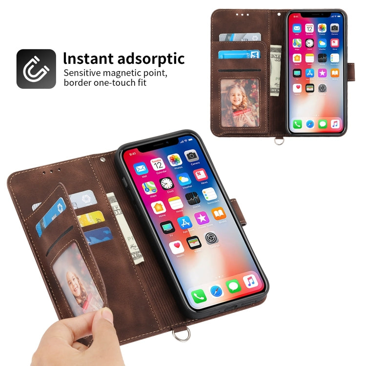 For iPhone XS Max Skin-feel Flowers Embossed Wallet Leather Phone Case