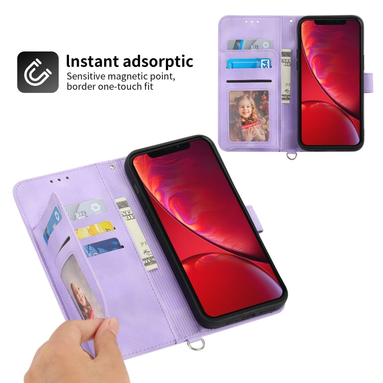 For iPhone XR Skin-feel Flowers Embossed Wallet Leather Phone Case