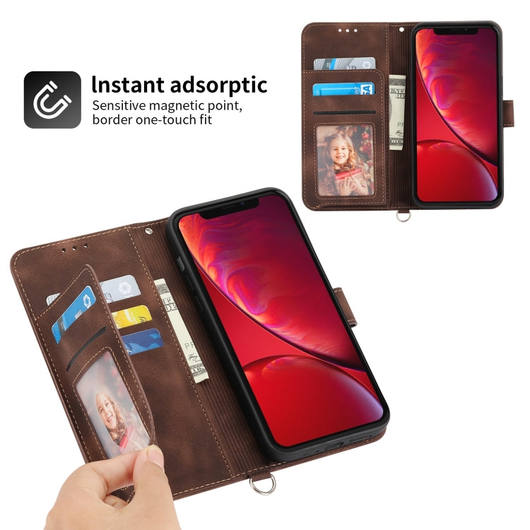 For iPhone XR Skin-feel Flowers Embossed Wallet Leather Phone Case