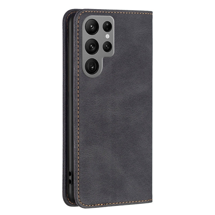 For Samsung Galaxy S23 Ultra 5G Magnetic RFID Blocking Anti-Theft Leather Phone Case