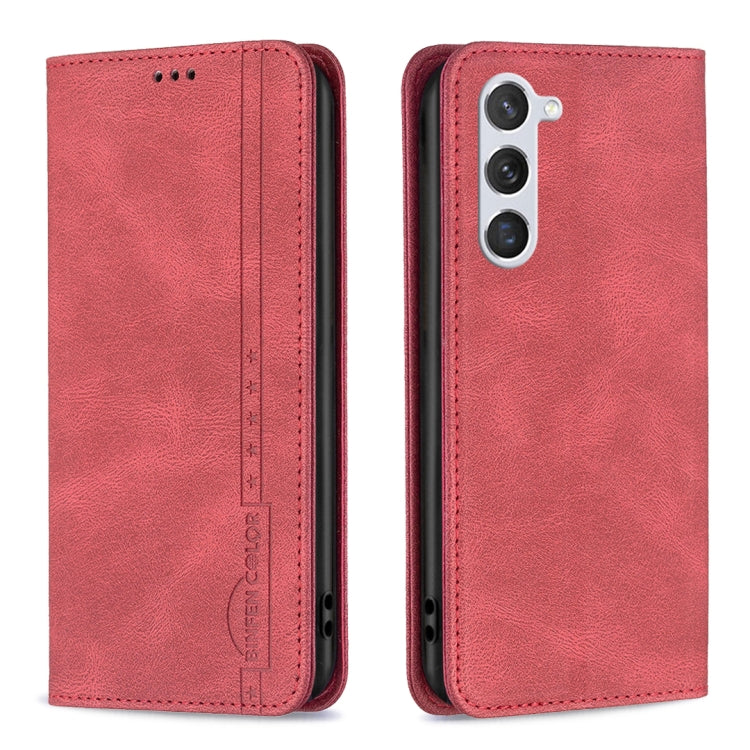 For Samsung Galaxy S23 5G Magnetic RFID Blocking Anti-Theft Leather Phone Case