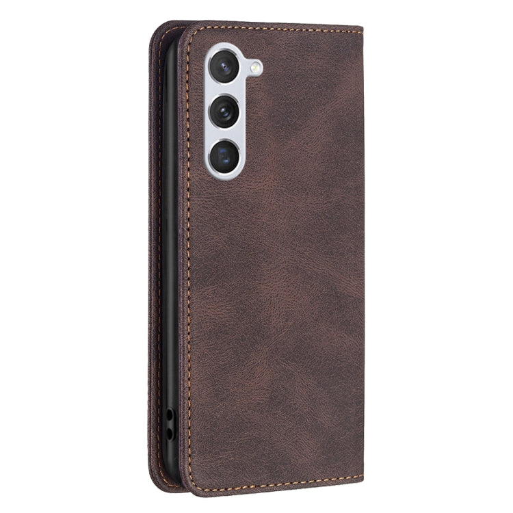 For Samsung Galaxy S23 5G Magnetic RFID Blocking Anti-Theft Leather Phone Case