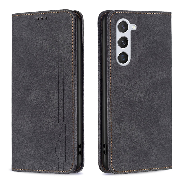 For Samsung Galaxy S23 5G Magnetic RFID Blocking Anti-Theft Leather Phone Case