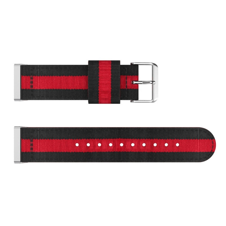 For Fitbit Versa 4 / Sense 2 Universal Stripe Nylon Watch Band