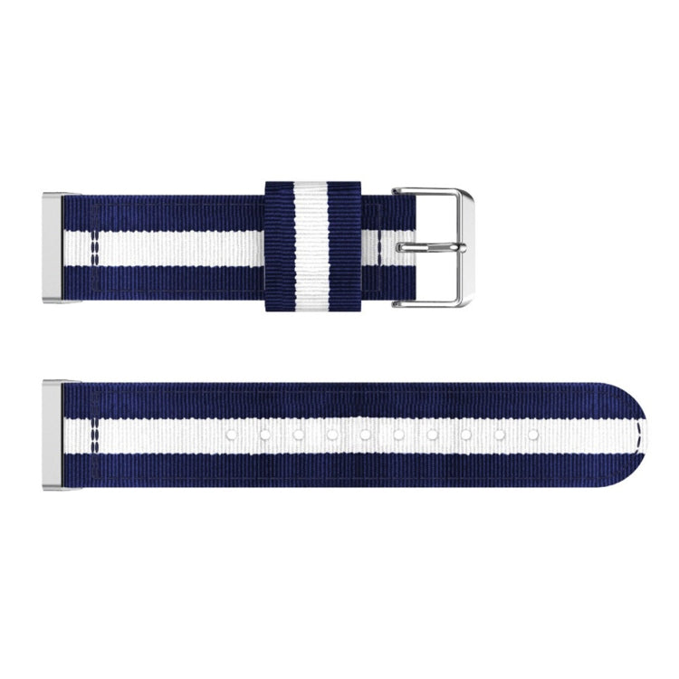 For Fitbit Versa 4 / Sense 2 Universal Stripe Nylon Watch Band