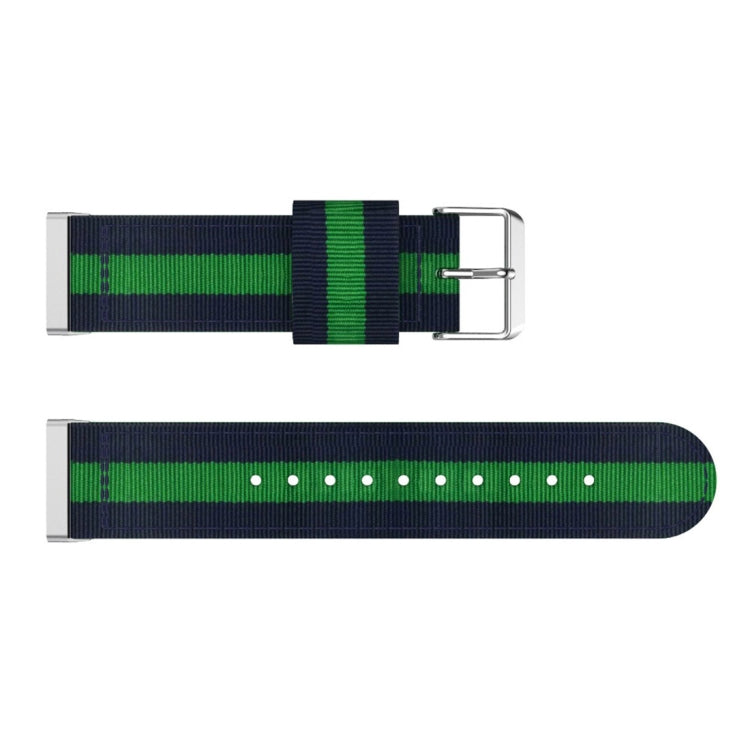 For Fitbit Versa 4 / Sense 2 Universal Stripe Nylon Watch Band
