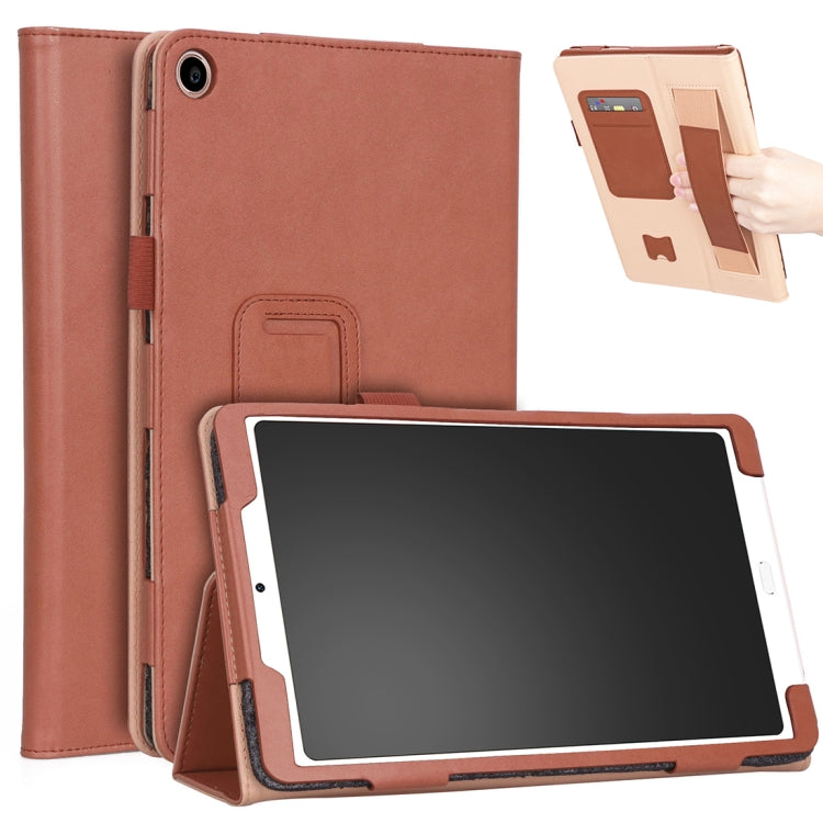 For Xiaomi Mi Pad 4 Plus / 10.1 inch 2018 Vintage PU Leather Tablet PC Protective Cover with Bracket & Hand Support & Card Slots Function