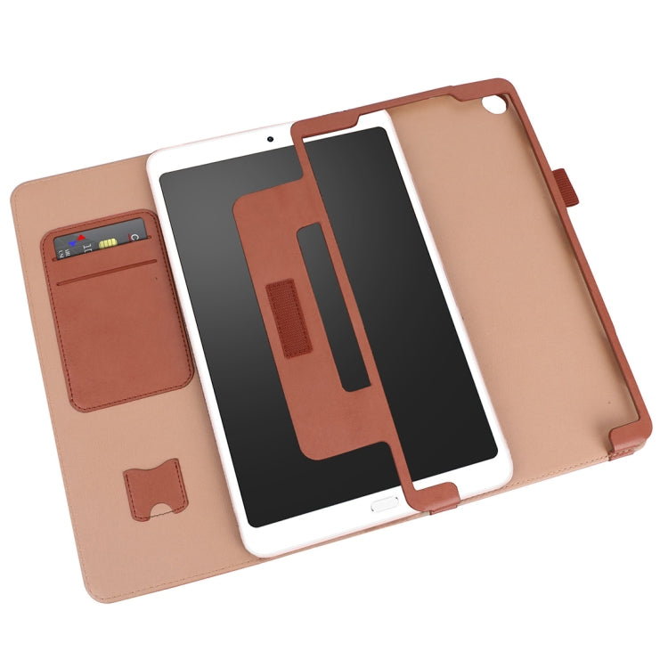 For Xiaomi Mi Pad 4 Plus / 10.1 inch 2018 Vintage PU Leather Tablet PC Protective Cover with Bracket & Hand Support & Card Slots Function