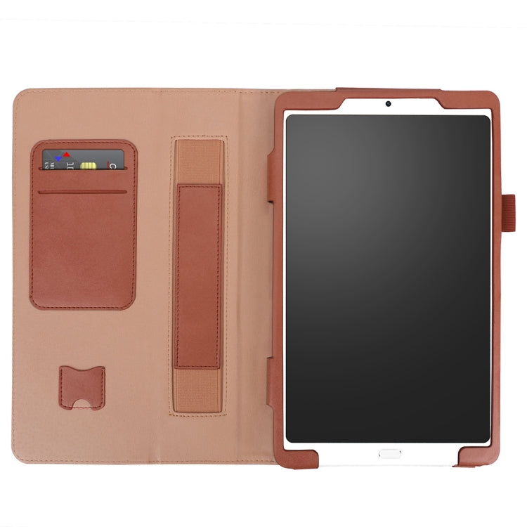 For Xiaomi Mi Pad 4 Plus / 10.1 inch 2018 Vintage PU Leather Tablet PC Protective Cover with Bracket & Hand Support & Card Slots Function