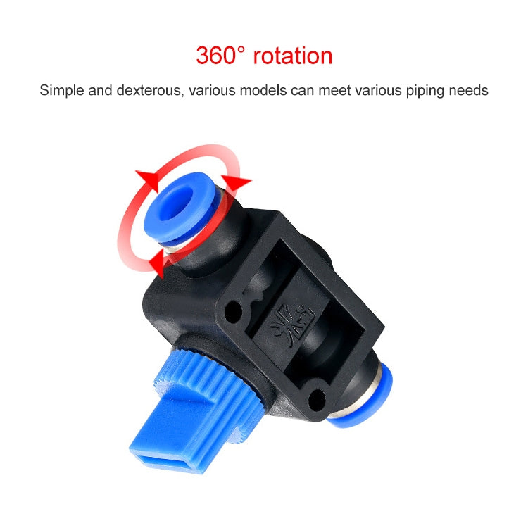HVFF-8 LAIZE Manual Valve Pneumatic Quick Fitting Connector