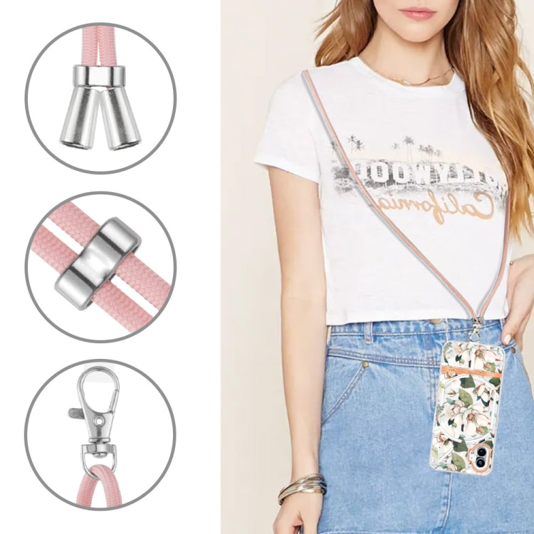 For Nothing Phone 1 Flowers Series TPU Phone Case with Lanyard
