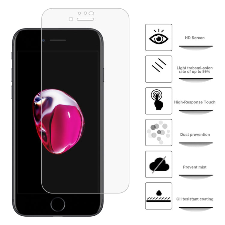 For iPhone 6 / 7 / 8 2 PCS 3D Curved Full Cover Soft PET Film Screen Protector