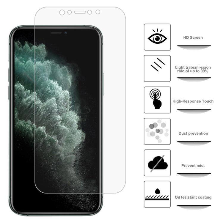 For iPhone 11 Pro / X / XS 2 PCS 3D Curved Full Cover Soft PET Film Screen Protector