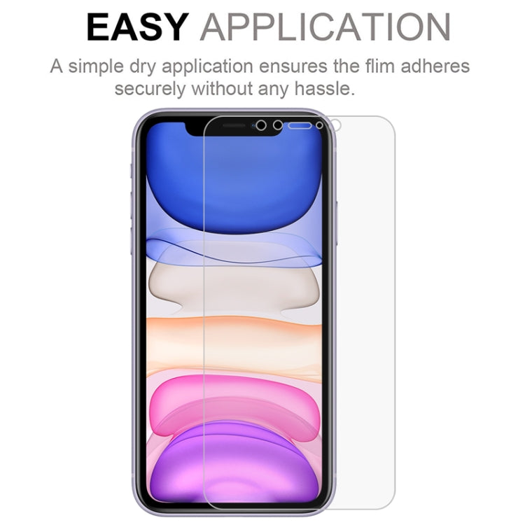 For iPhone 11 / XR 50 PCS 3D Curved Full Cover Soft PET Film Screen Protector