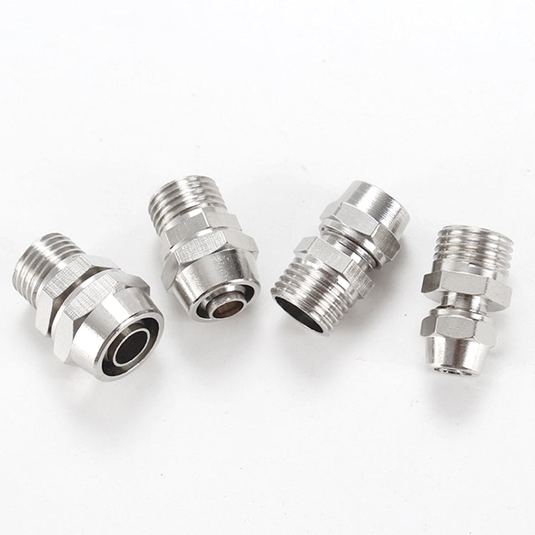 PC6-03 LAIZE 10pcs Nickel Plated Copper Pneumatic Quick Fitting Connector