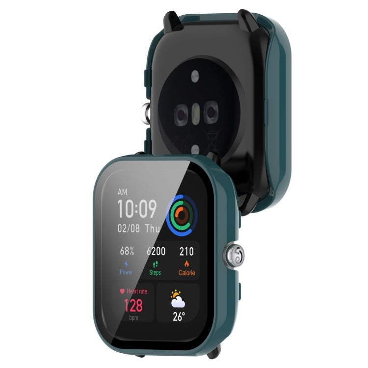 For Amazfit GTS4 Mini PC + Tempered Glass Integrated Protective Watch Case