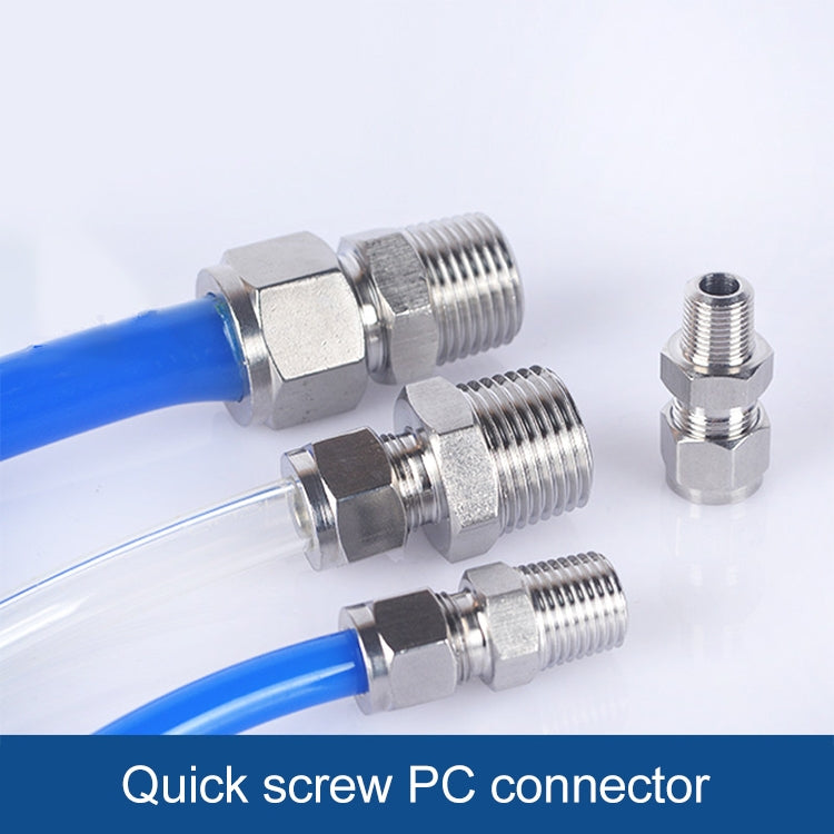 PC14-03 LAIZE Nickel Plated Copper Pneumatic Quick Fitting Connector