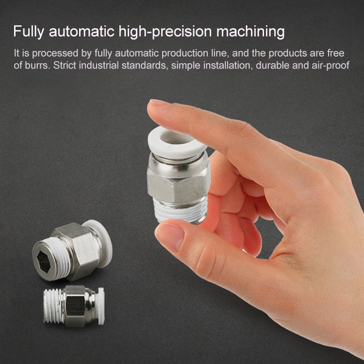 PC6-03 LAIZE 10pcs PC Straight Pneumatic Quick Fitting Connector