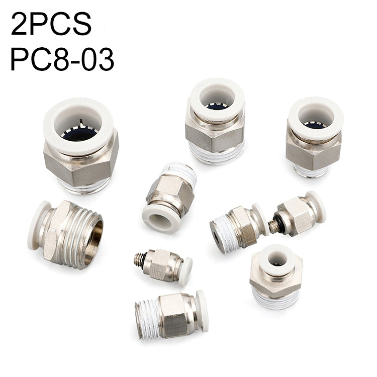 PC8-03 LAIZE 10pcs PC Straight Pneumatic Quick Fitting Connector