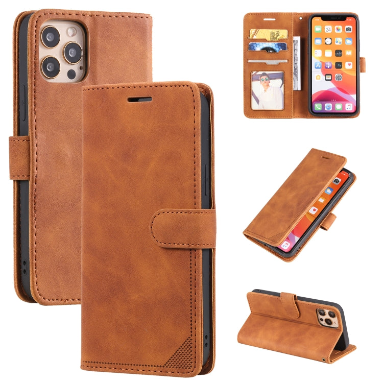 For iPhone 14 Pro Skin Feel Anti-theft Brush Horizontal Flip Leather Phone Case