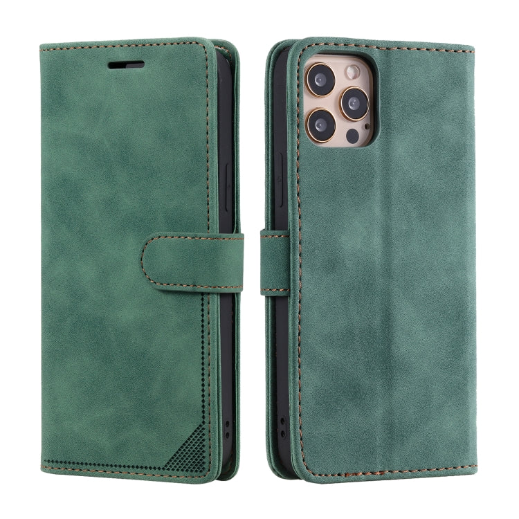 For iPhone 14 Pro Skin Feel Anti-theft Brush Horizontal Flip Leather Phone Case
